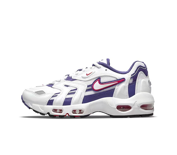Men's Hot sale Running weapon Air Max 96 White/Purple Shoes 0011